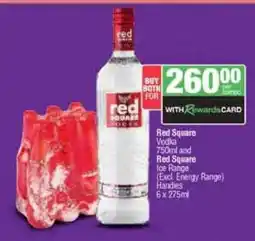Spar Tops Red Square Vodka and Ice Range offer