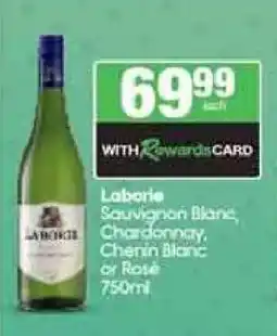 Spar Tops Laborie Sauvignon Blanc, Chardonnay, Chenin Blanc or Rosé offer