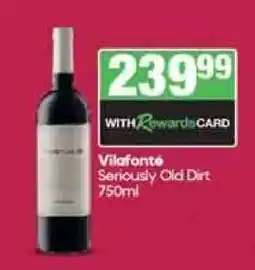 Spar Tops VILAFONTE Seriously Old Dirt offer