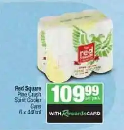Spar Tops Red Square Pine Crush Spirit Cooler Cans offer