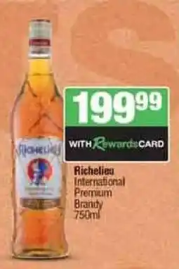 Spar Tops Richelieu International Premium Brandy offer
