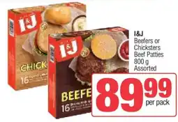 Spar I&J Beefers or Chicksters Beef Patties offer
