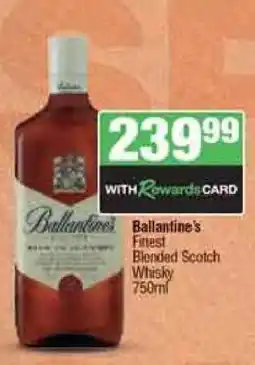Spar Tops Ballantine's Finest Blended Scotch Whisky 750ml offer