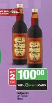 Spar Tops Sedgwick's Old Brown offer