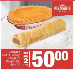Spar Pieman's Pies or Sausage Rolls offer