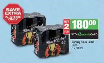 Spar Tops Carling Black Label offer