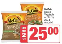 Spar McCain Frozen Vegetable or Stir Fry offer
