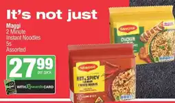 Spar Maggi 2 Minute Instant Noodles 5s Assorted offer