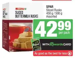 Spar SPAR Sliced Rusks offer