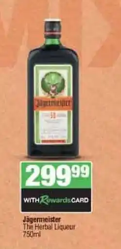 Spar Tops Jagermeister offer
