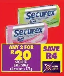 Shoprite SECUREX BATH SOAP offer