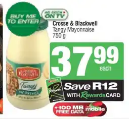 Spar CROSSE & BLACKWELL TANGY MAYONNAISE offer