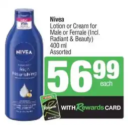 Spar Nivea offer