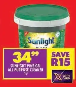Shoprite SUNLIGHT PINE GEL ALL PURPOSE CLEANER 1ℓ offer