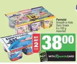 Spar Parmalat Smooth or Kids Dairy Snack offer