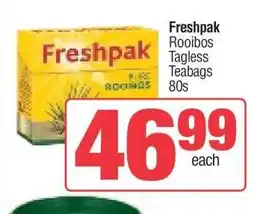 Spar Freshpak Rooibos Tagless Teabags 80s offer