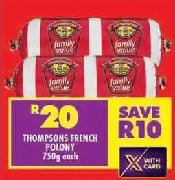 Shoprite THOMPSONS FRENCH POLONY offer