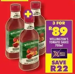 Shoprite Wellington's Tomato Sauce-700ml offer