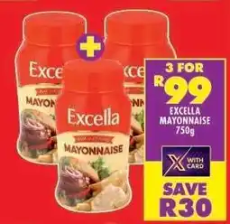 Shoprite EXCELLA MAYONNAISE 750g offer