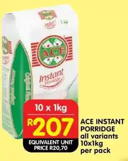 Shoprite Ace Instant Porridge offer