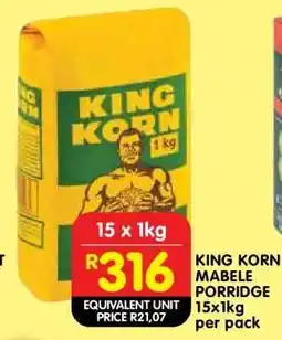Shoprite KING KORN Mabele Porridge offer