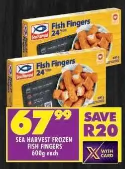 Shoprite Sea Harvest Frozen Fish Fingers offer