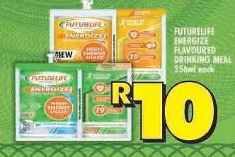 Shoprite FUTURELIFE ENERGIZE FLAVOURED DRINKING MEAL offer