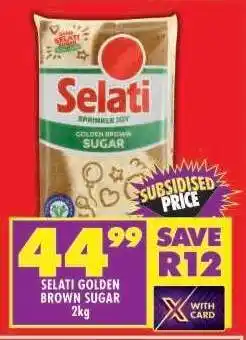Shoprite Selati Golden Brown Sugar 2kg offer