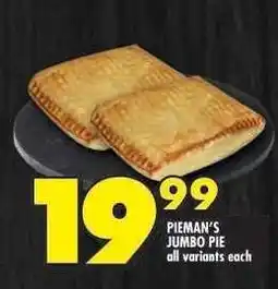 Shoprite PIEMAN'S JUMBO PIE offer