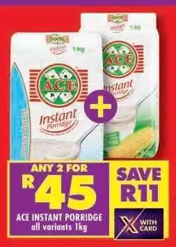 Shoprite Ace Instant Porridge offer