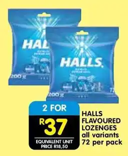 Shoprite HALLS FLAVOURED LOZENGES offer