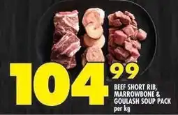 Shoprite BEEF SHORT RIB, MARROWBONE & GOULASH SOUP PACK offer