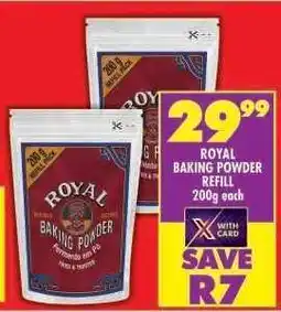 Shoprite ROYAL BAKING POWDER REFILL 200g offer