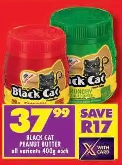 Shoprite BLACK CAT PEANUT BUTTER offer