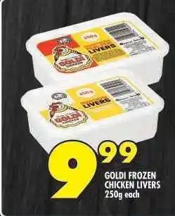 Shoprite GOLDI FROZEN CHICKEN LIVERS offer