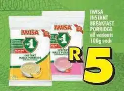 Shoprite IWISA Instant Breakfast Porridge offer