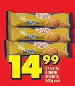 Shoprite De Vries Ginger Biscuits offer