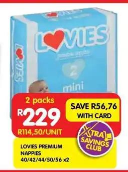 Shoprite LOVIES PREMIUM NAPPIES offer