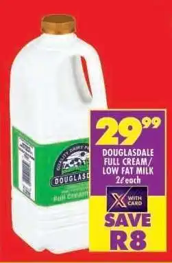Shoprite DOUGLASDALE FULL CREAM/LOW FAT MILK offer