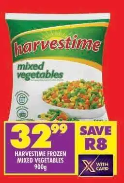 Shoprite HARVESTIME FROZEN MIXED VEGETABLES 900g offer