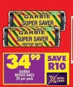 Shoprite GARBIE REFUSE BAGS 20 per pack offer
