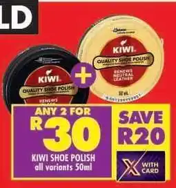 Shoprite KIWI SHOE POLISH offer