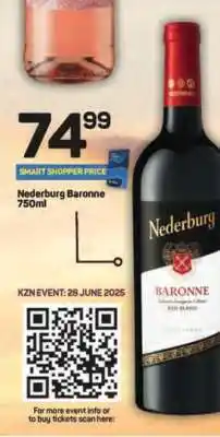 Pick n Pay Nederburg Baronne 750ml offer
