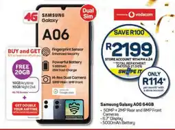 Pick n Pay Samsung Galaxy A06 64GB offer