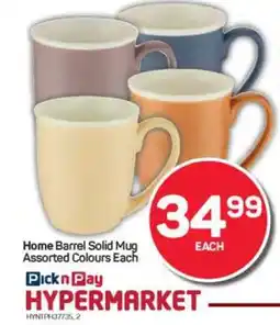 Pick n Pay Hypermarket Home Barrel Solid Mug offer
