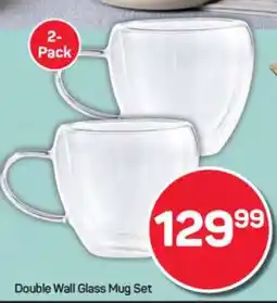 Pick n Pay Hypermarket Double Wall Glass Mug Set offer