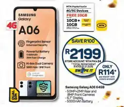 Pick n Pay Samsung Galaxy A06 64GB offer