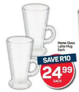 Pick n Pay Hypermarket Home Glass Latte Mug offer