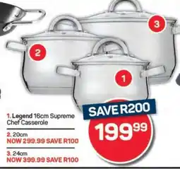 Pick n Pay Hypermarket Legend 16cm Supreme Chef Casserole offer