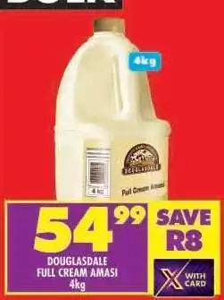 Shoprite DOUGLASDALE FULL CREAM AMASI 4kg offer
